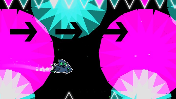 Freeze frame of a level