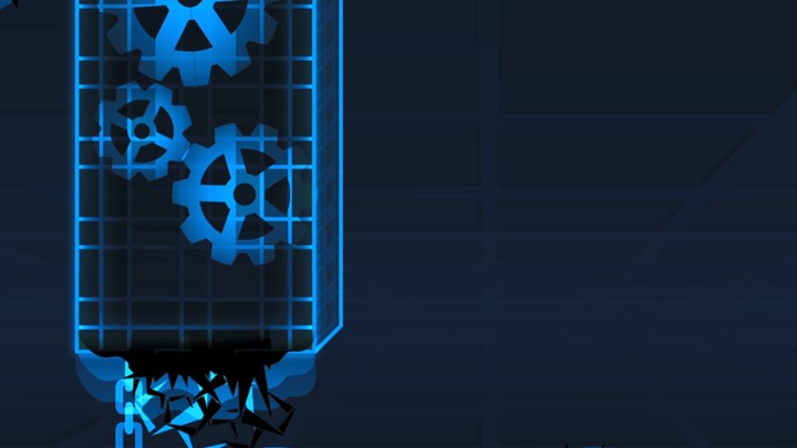 Freeze frame of a level