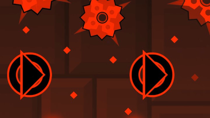 Freeze frame of a level