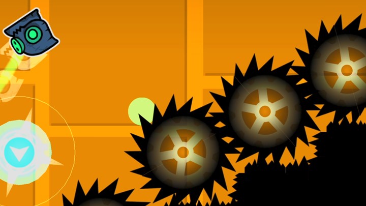 Freeze frame of a level
