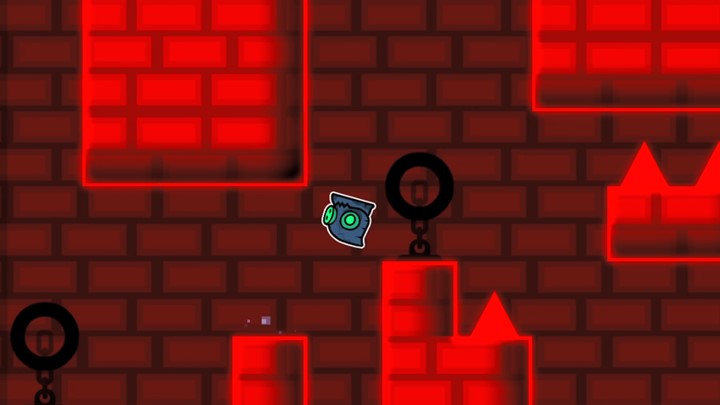 Freeze frame of a level
