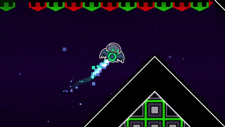 Freeze frame of a level