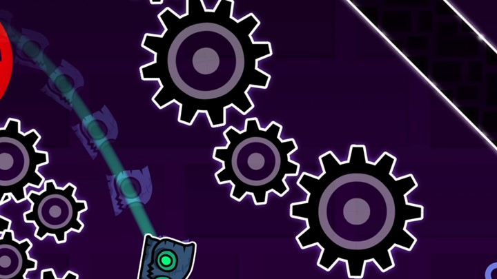 Freeze frame of a level