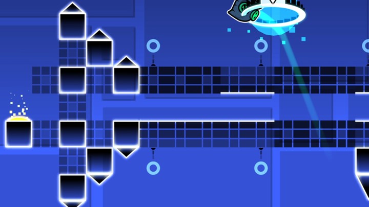 Freeze frame of a level