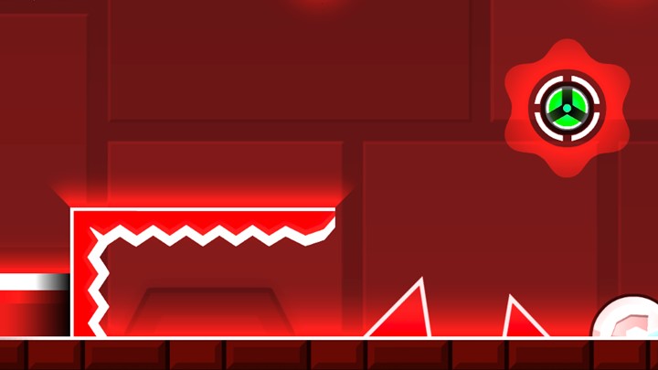 Freeze frame of a level