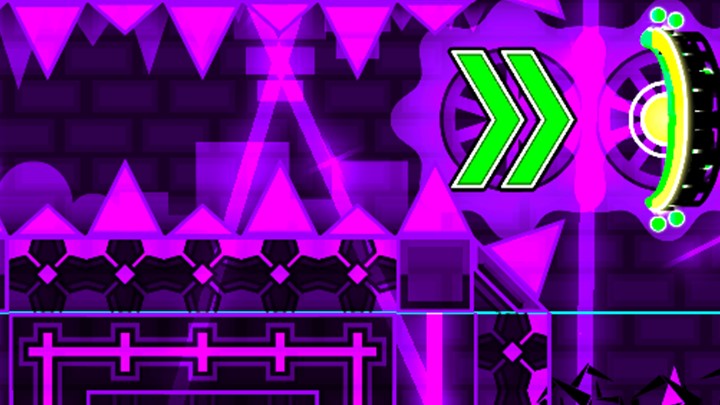 Freeze frame of a level