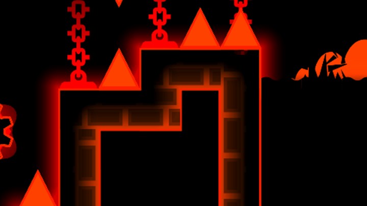 Freeze frame of a level
