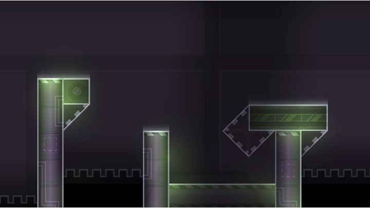 Freeze frame of a level