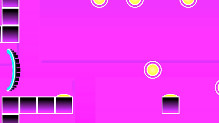 Freeze frame of a level