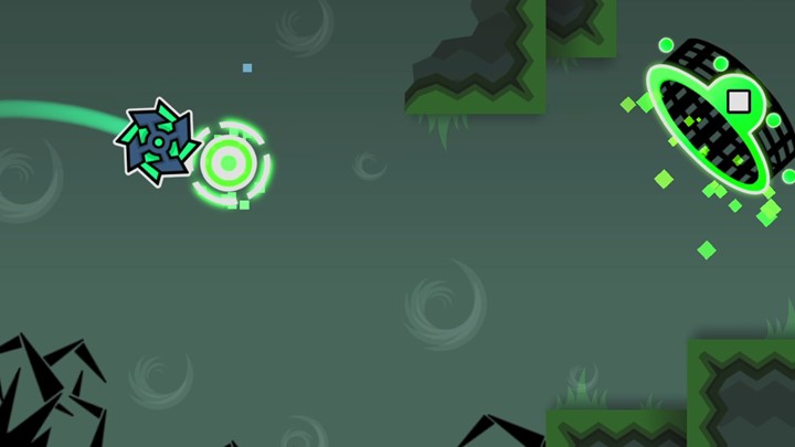 Freeze frame of a level