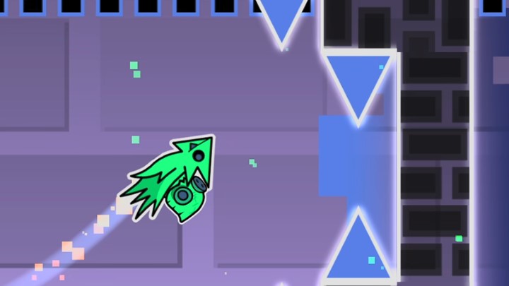 Freeze frame of a level
