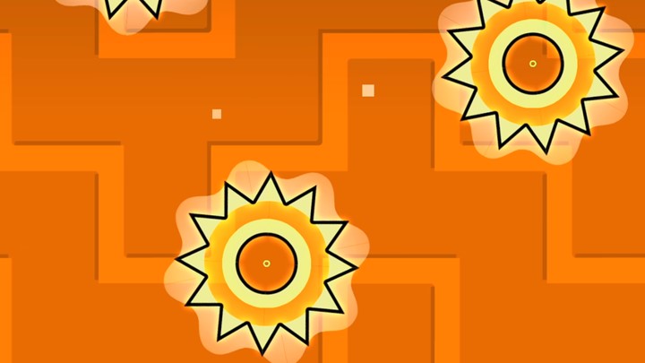 Freeze frame of a level