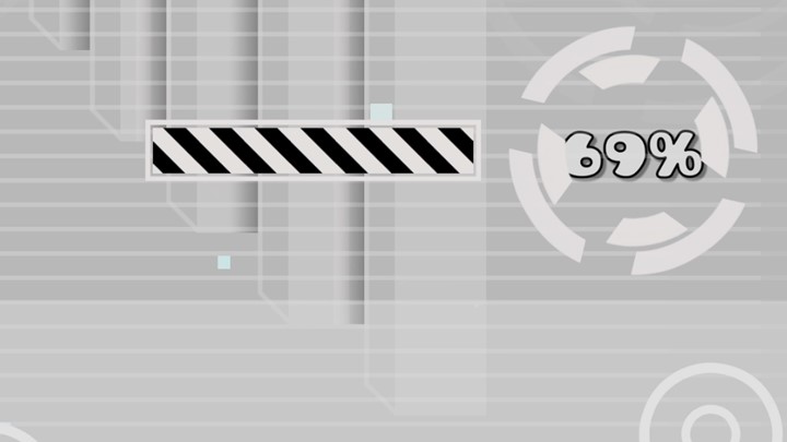 Freeze frame of a level